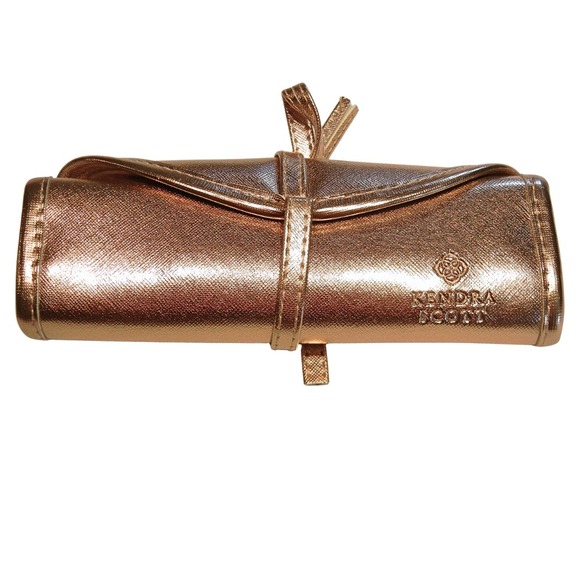 Kendra Scott Other - Kendra Scott Rose Gold Jewelry Travel Roll Organizer Pouch